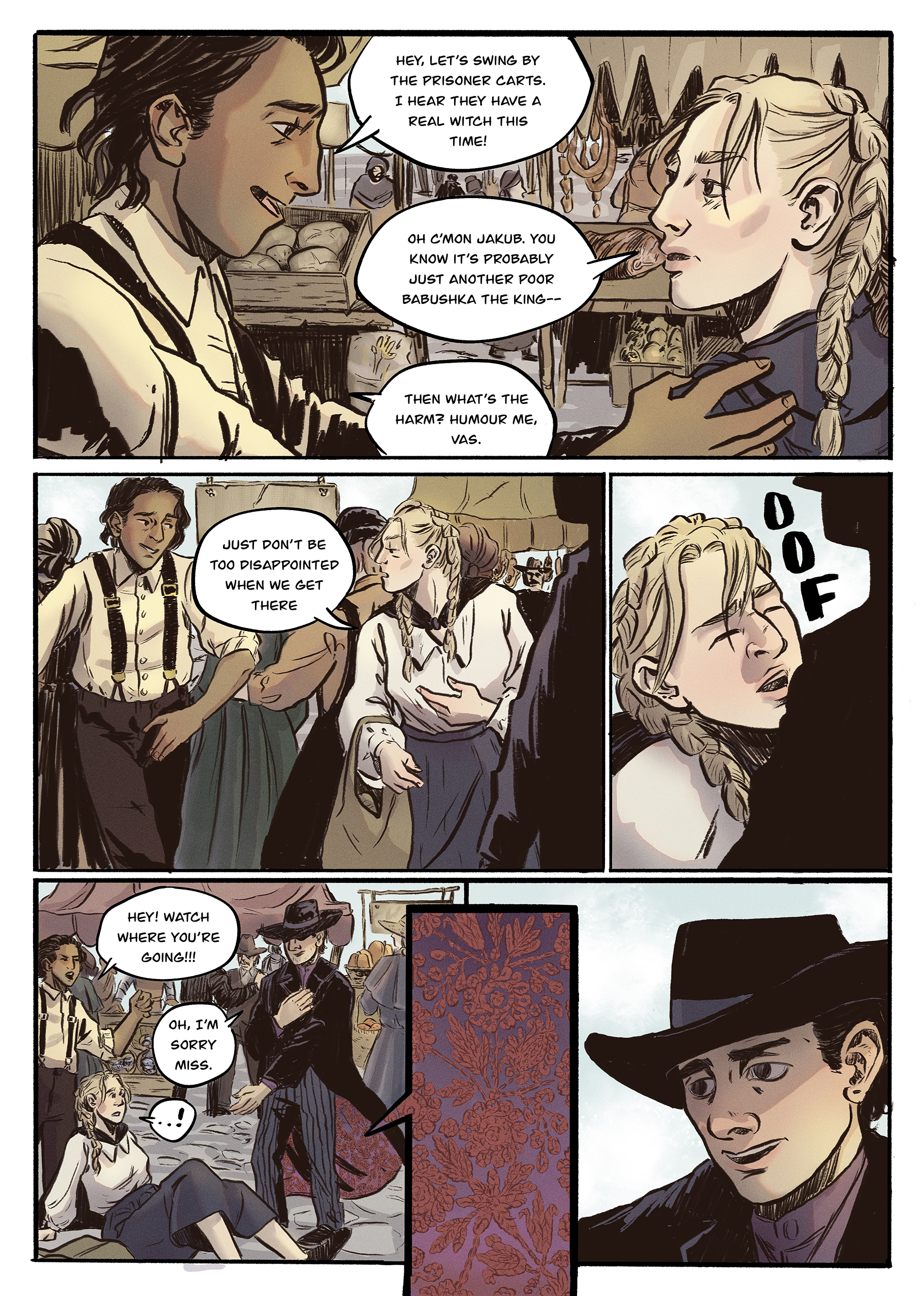 Vasilisa bumps into a mysterious man.