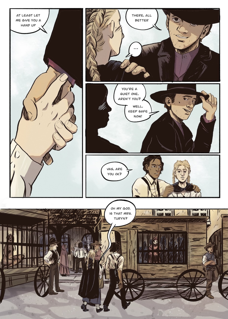 Vasilisa bumps into a mysterious man.